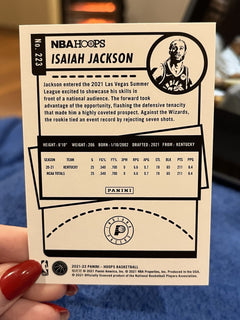 Panini 2021 22 NBA Hoops Isaiah Jackson Rookie RC 223 Indiana Pacers2