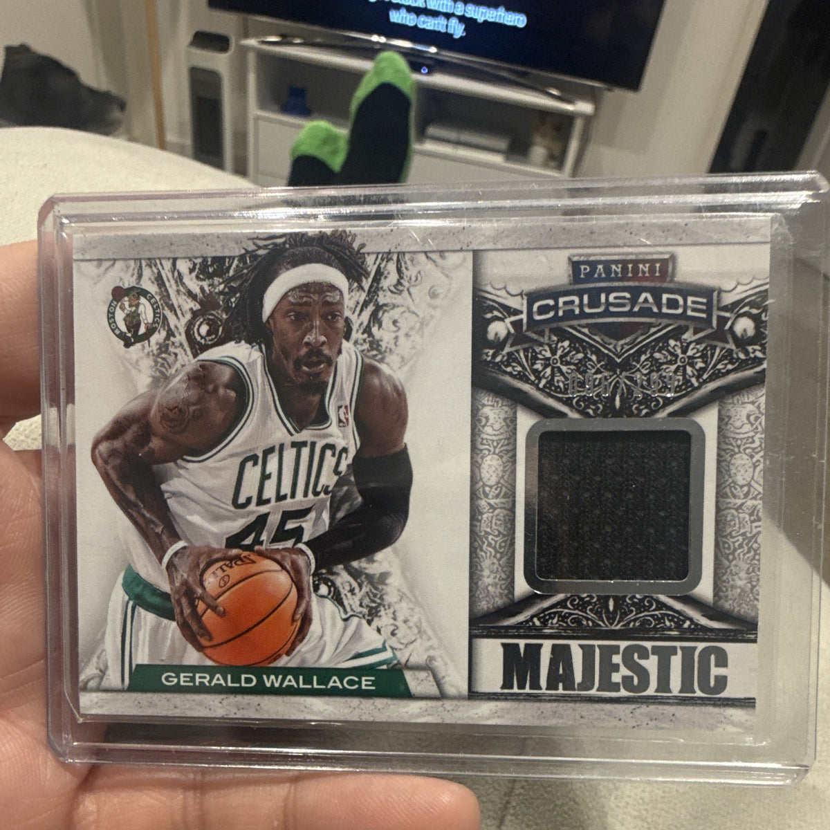 Panini 2013 14 Crusade Basketball Gerald Wallace Majestic Memorabilia 21 Celtics0