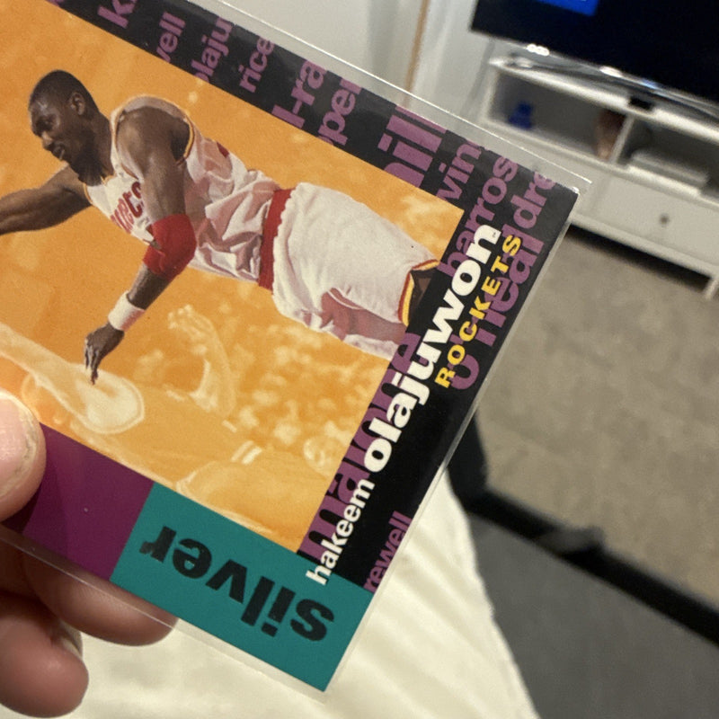 Upper Deck 1995 96 Collector's Choice Crash the Game Silver C10 Hakeem Olajuwon3