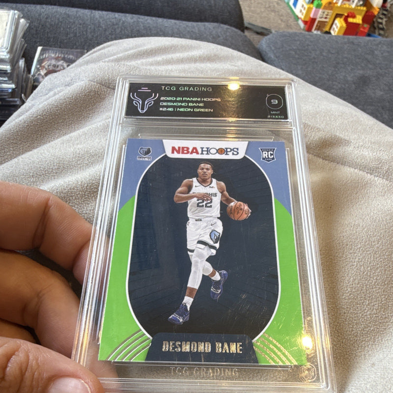 2020-21 Panini Hoops Desmond Bane Rookie Neon Green #246 TCG 90