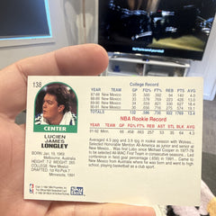 Luc Longley Rookie 1991 92 NBA Hoops #138 Minnesota Timberwolves SkyBox1