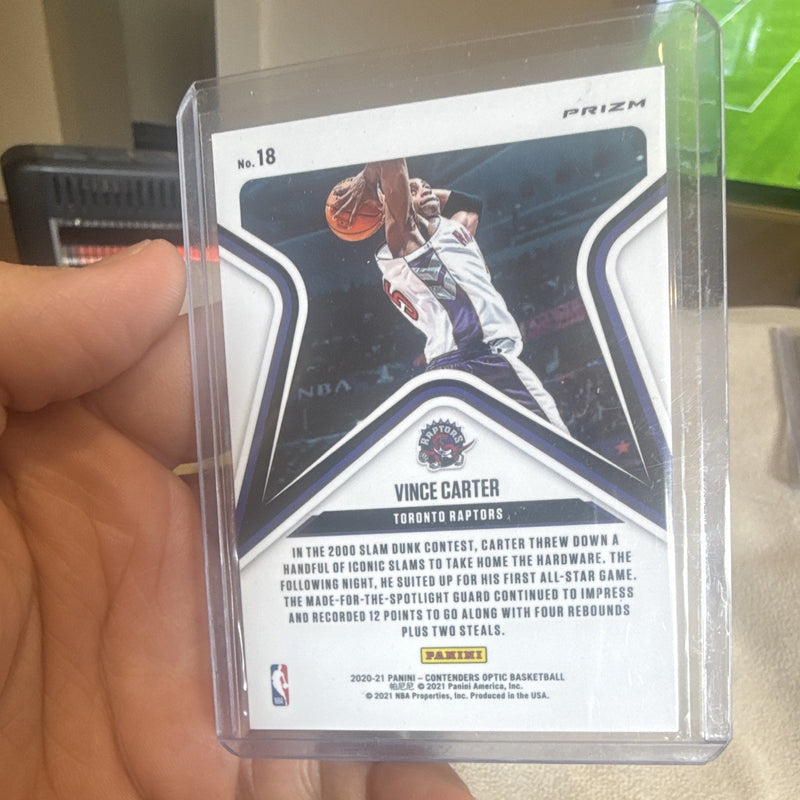 Panini Vince Carter All Star Aspirations Prizm Contenders Optic 2020 21 #181