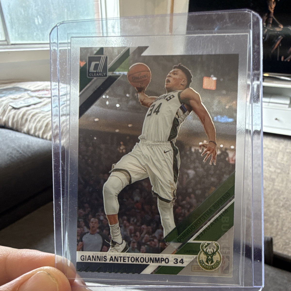 Panini Giannis Antetokounmpo 2019 20 Clearly Donruss #25 Bucks Base Set0