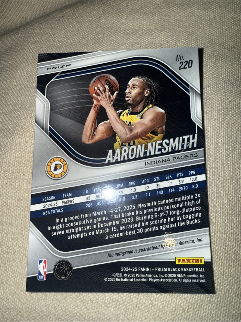 Aaron Nesmith Prizm Black Auto2