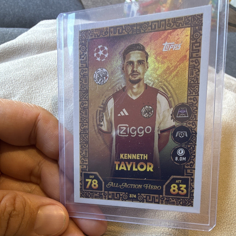 Topps All Action Hero Kenneth Taylor AFC Ajax Match Attax TCG #3740