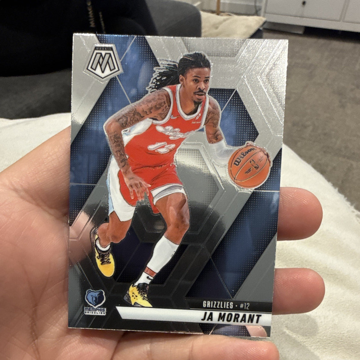 Panini Ja Morant Base 2024 25 Panini Mosaic Basketball 195 Memphis Grizzlies0