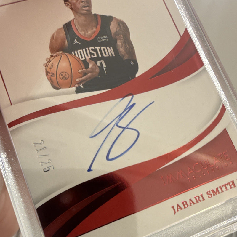Panini Immaculate Ink Jabari Smith Jr. Auto 21/25 Rockets II JSJ 2023 242