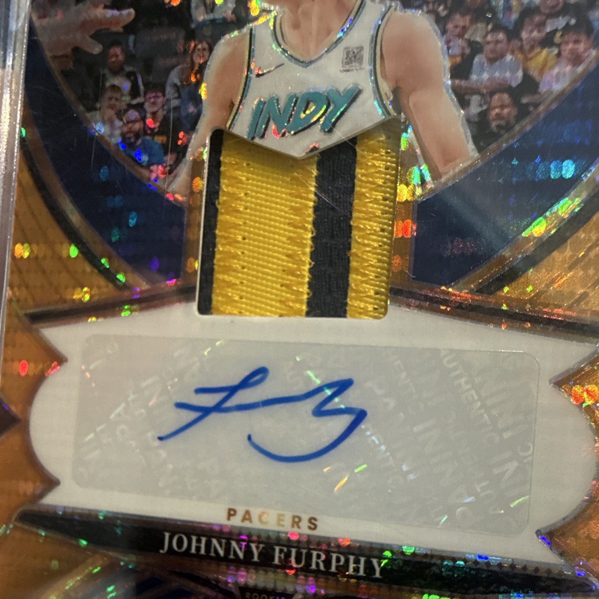 Panini Select 2024-25 Johnny Furphy Pacers Rookie Patch Auto RJA-FUR 22/303