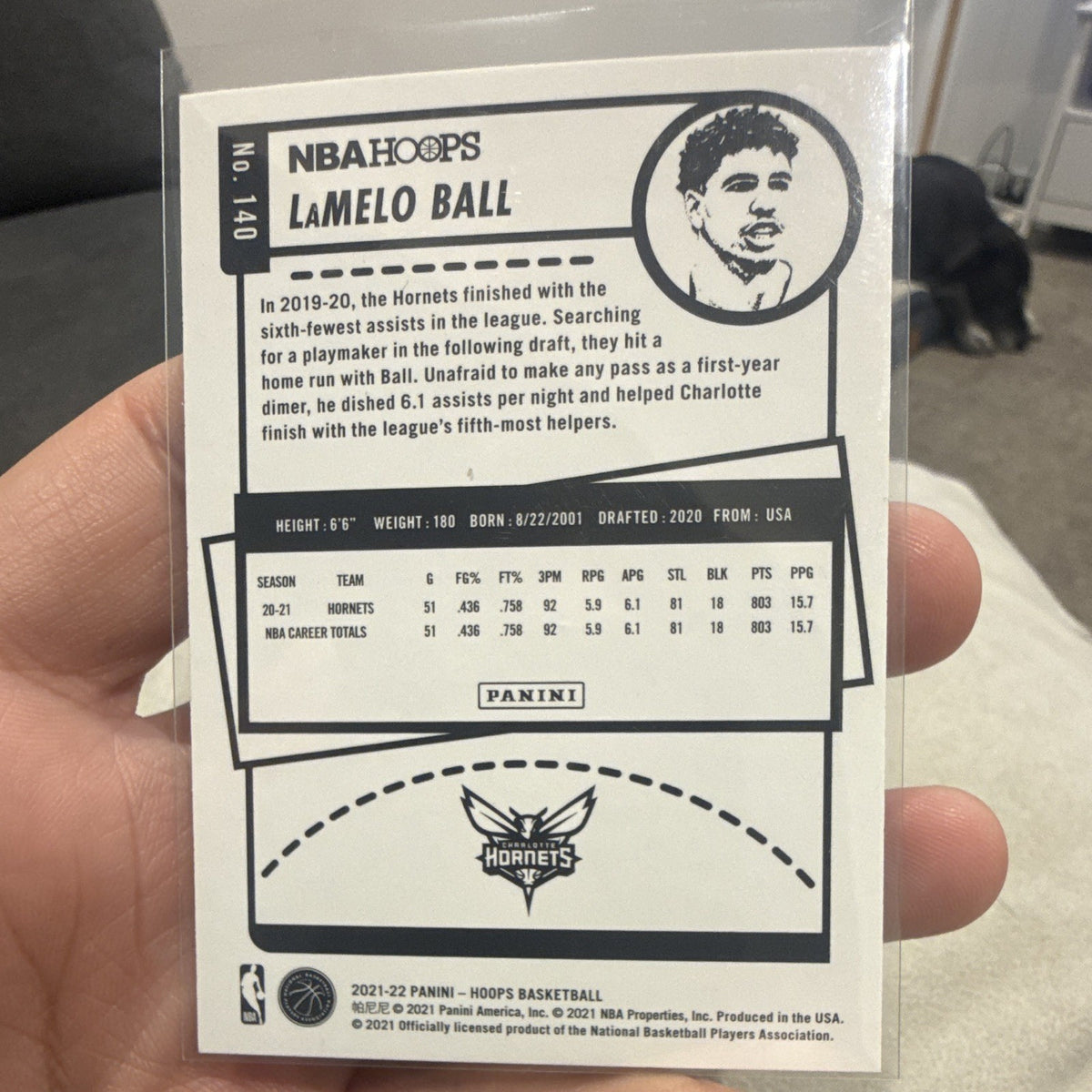 Panini 2021 22 NBA Hoops Base Set LaMelo Ball Charlotte Hornets #1401