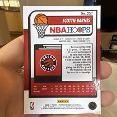 Panini 2023 24 NBA Hoops Premium Stock Scottie Barnes #257 Raptors1