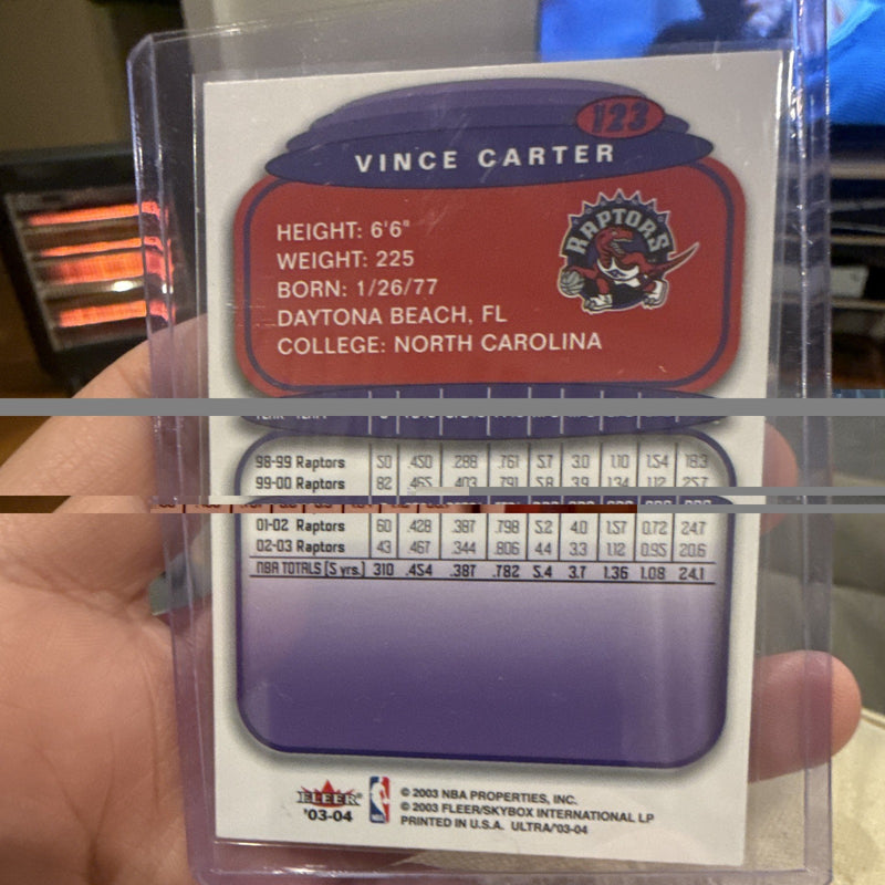 Vince Carter Base Fleer Ultra 2003 04 NBA Card 123 Toronto Raptors1