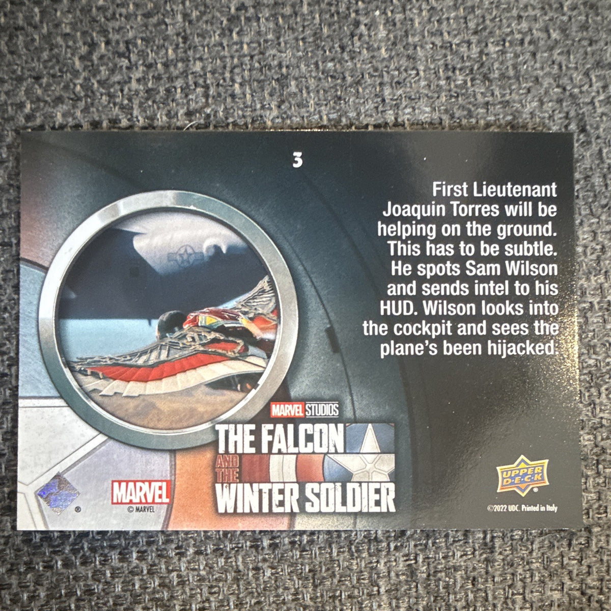 Upper Deck Falcon & Winter Soldier Base Card #3 This Has to Be Subtle2