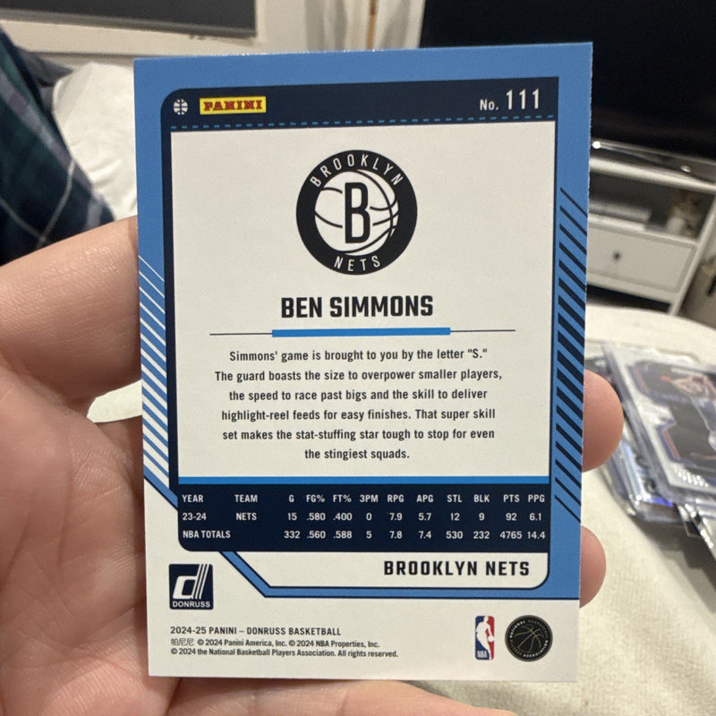 Panini Donruss Ben Simmons Base Set Brooklyn Nets 2024-25 #1111