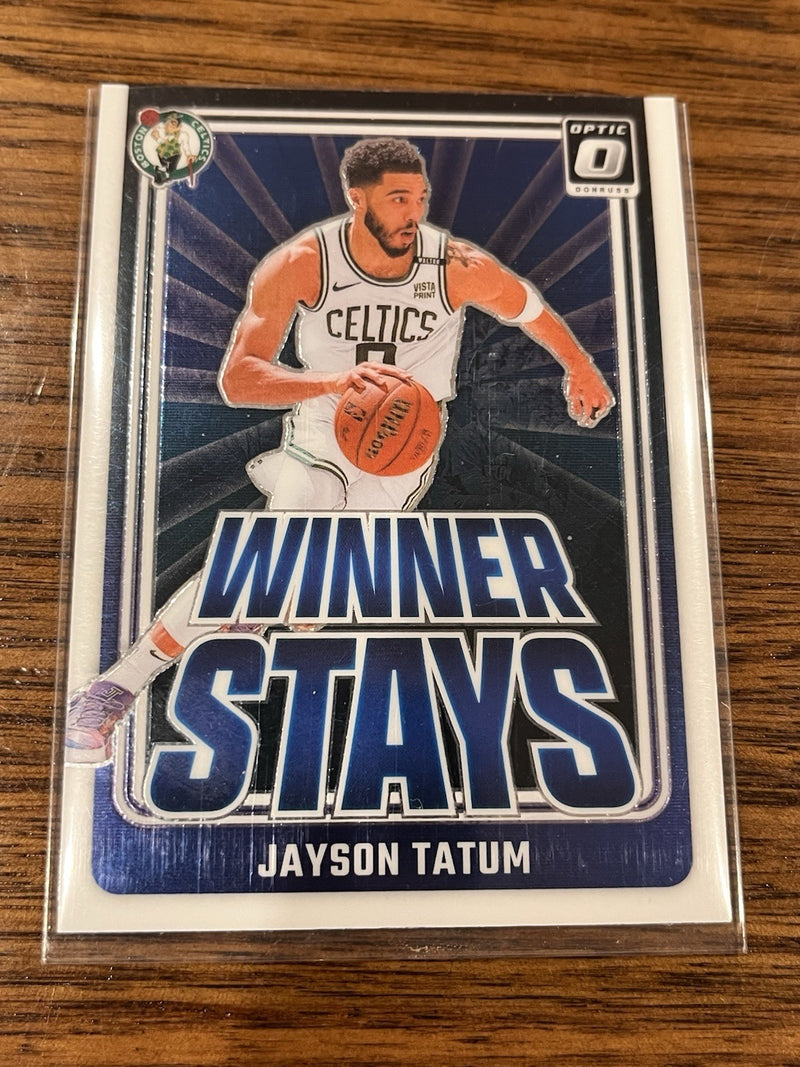 Panini Jayson Tatum Winner Stays Insert Donruss Optic 2024 25 No.2 Celtics1