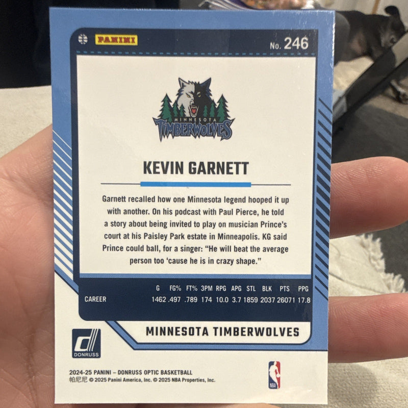 Panini Donruss Optic 2024 25 Kevin Garnett Legends Insert #246 Timberwolves1
