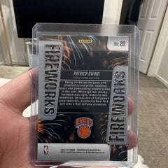 Panini 2024 25 Prizm Black Fireworks #20 Patrick Ewing New York Knicks1