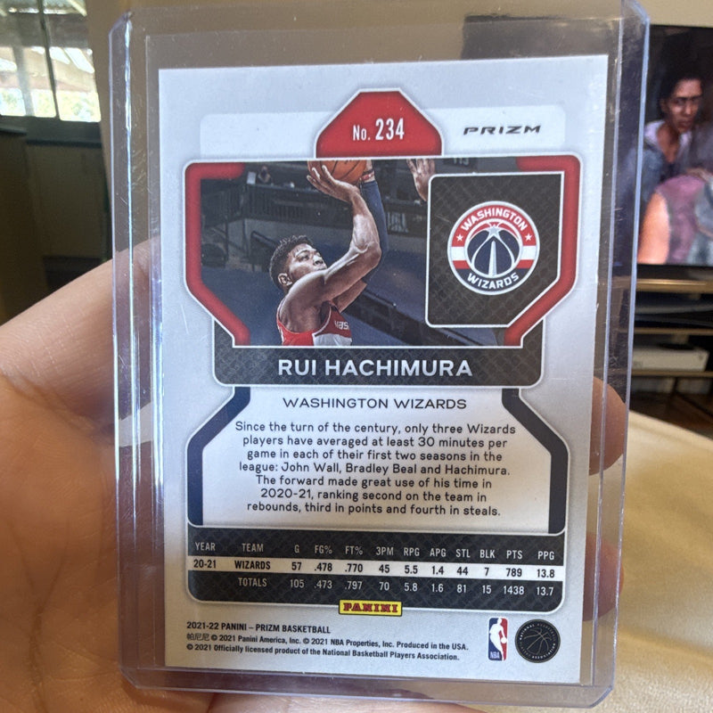 Panini Prizm 2021 22 Rui Hachimura Red Ice Washington Wizards #2341