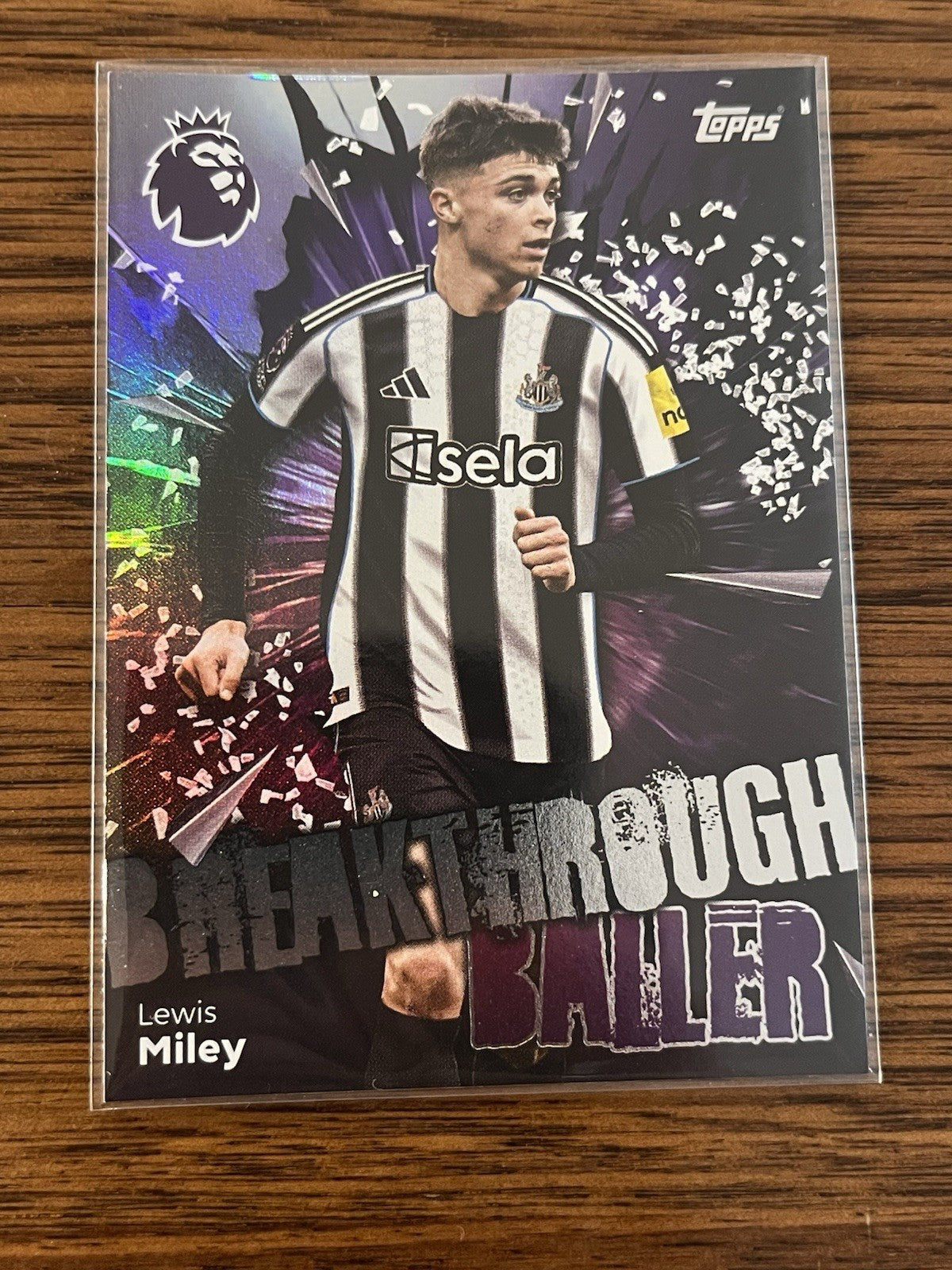 Topps Lewis Miley Breakthrough Baller Insert Premier League 234 2025/26 NUFC1