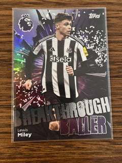 Topps Lewis Miley Breakthrough Baller Insert Premier League 234 2025/26 NUFC1