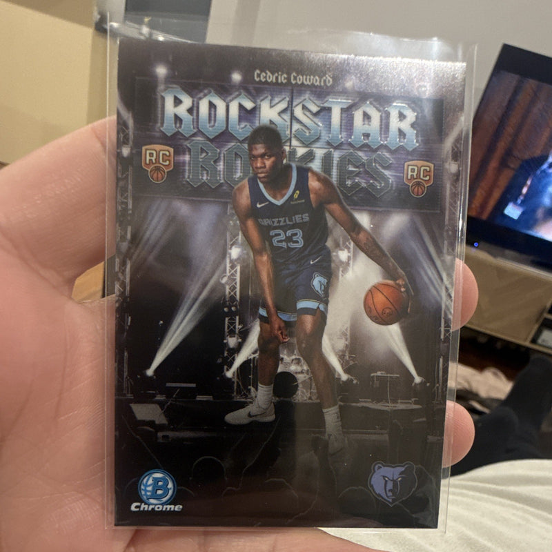 Cedric Coward Rockstar Rookies RR 11 Topps Bowman Chrome Grizzlies0