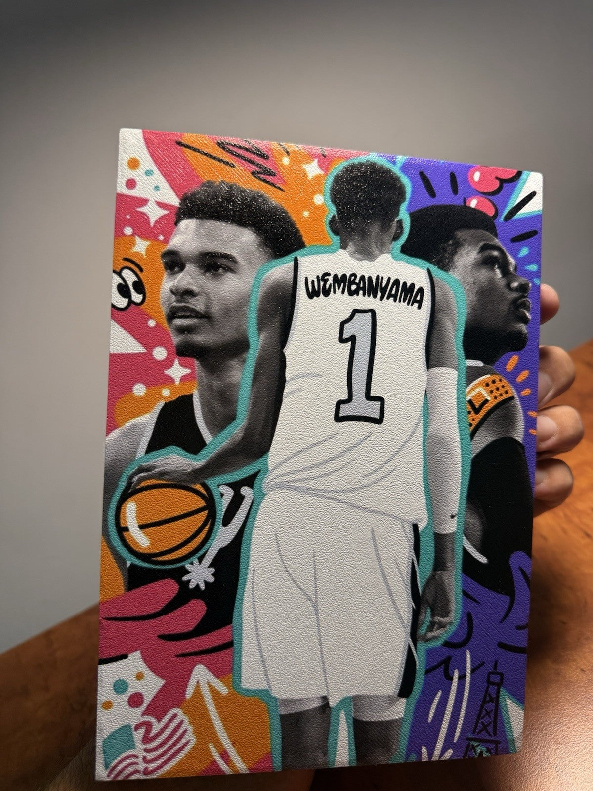 2023 Victor Wembanyama Rookie Mosaic with Custom Wemby Slab Display9