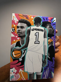 2023 Victor Wembanyama Rookie Mosaic with Custom Wemby Slab Display9