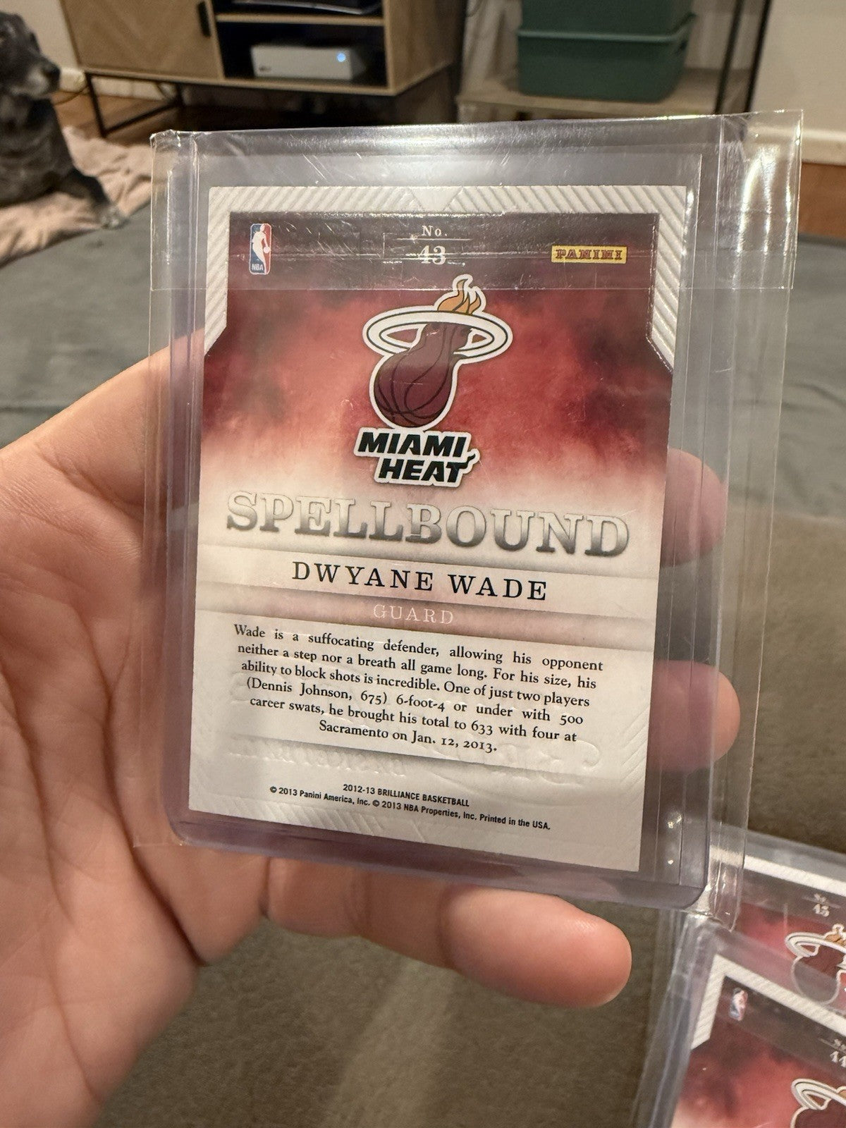 Panini Brilliance 2012 13 Dwyane Wade Heat 4 Card Lot Spellbound #43 469
