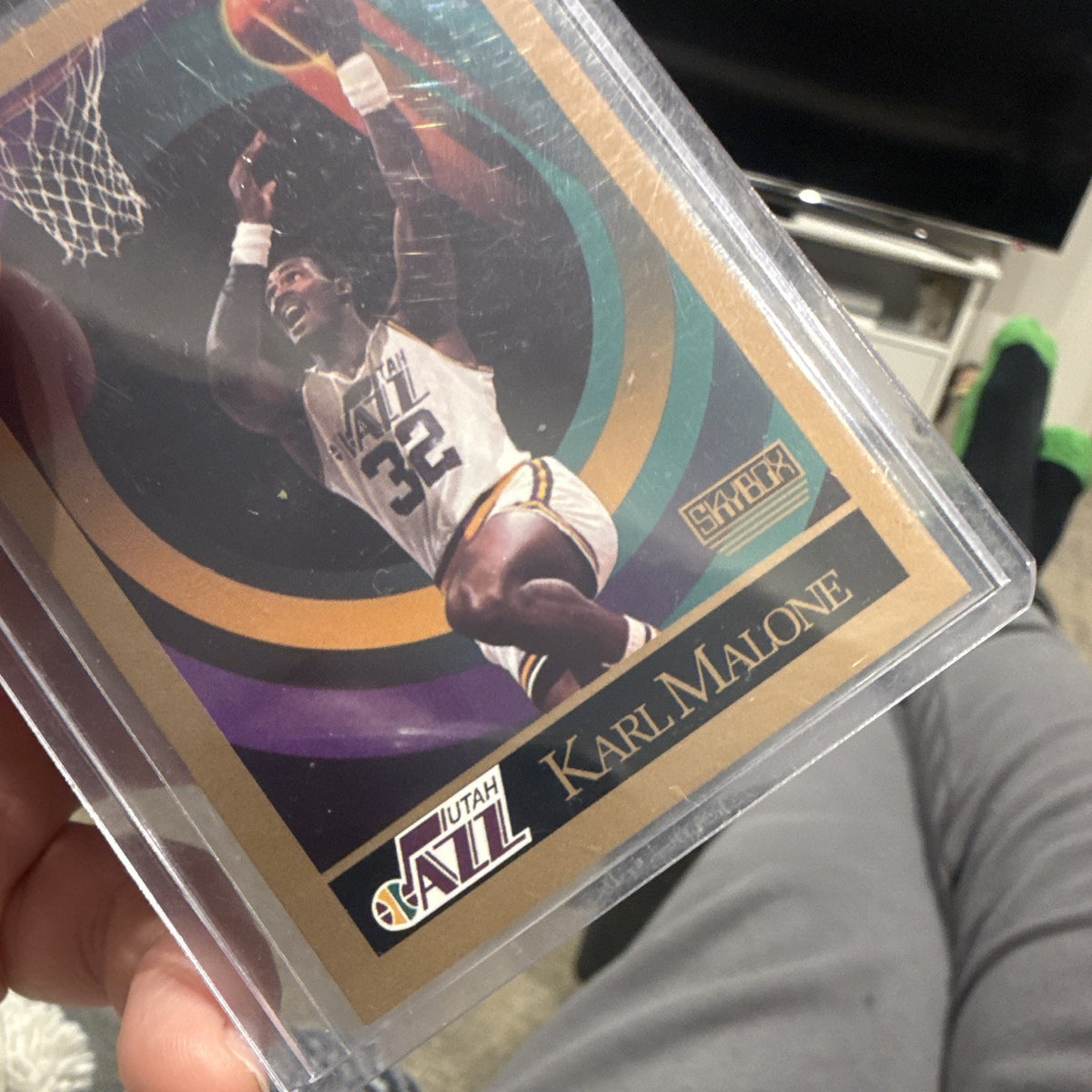 SkyBox Karl Malone Base Set Utah Jazz 1989 90 NBA Card #282 (1990)3