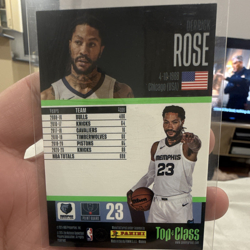 Derrick Rose Master Class 2020 21 Panini Top Class 247 Memphis Grizzlies1