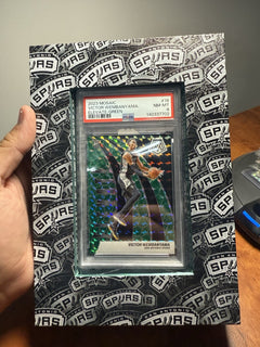 2023 Victor Wembanyama Rookie Mosaic with Custom Wemby Slab Display0