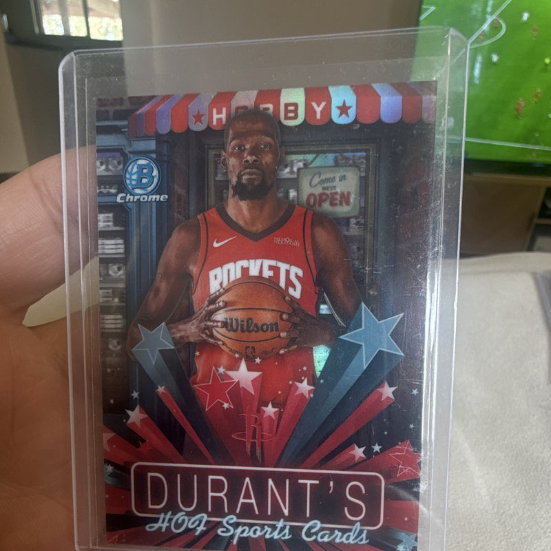 Topps Bowman Chrome Kevin Durant Hobby Stars HS-12 Refractor Insert Rockets 20250