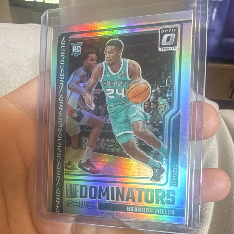 Panini Donruss Optic 2023 24 Elite Dominators Brandon Miller Hornets #17 RC0