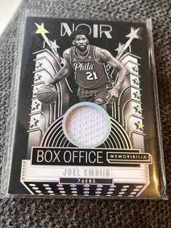 Panini 2024 25 Noir Box Office Memorabilia Joel Embiid 76ers BOM EMB /990