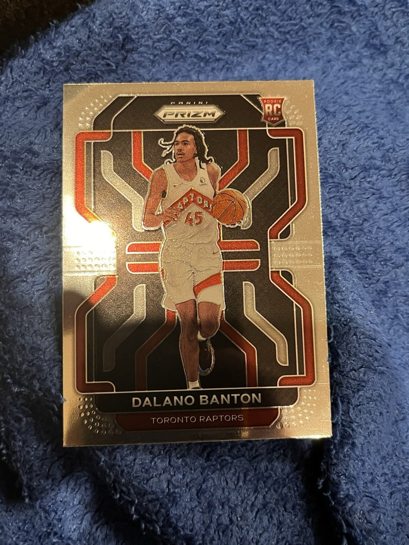 Panini Prizm 2021 22 Dalano Banton Rookie RC #328 Toronto Raptors0