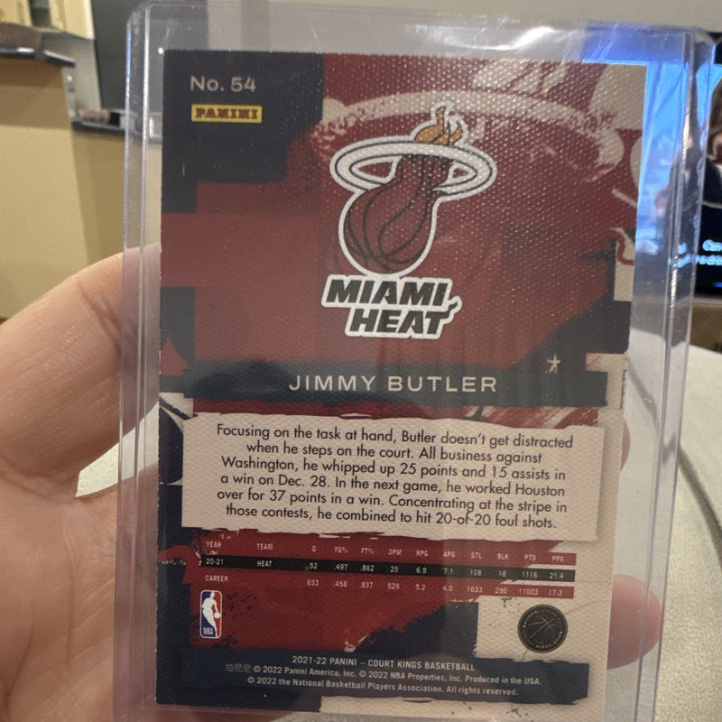 Panini Jimmy Butler Insert 2021 22 Court Kings Miami Heat #541