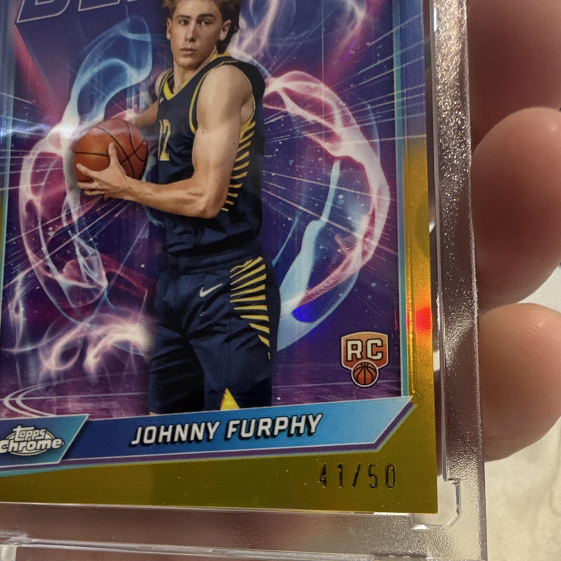 Topps Chrome Destiny Johnny Furphy RC D-25 Serial Numbered 41/501