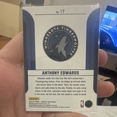 Panini Donruss Franchise Features Insert #17 Anthony Edwards Timberwolves1