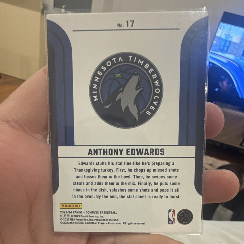 Panini Donruss Franchise Features Insert #17 Anthony Edwards Timberwolves1
