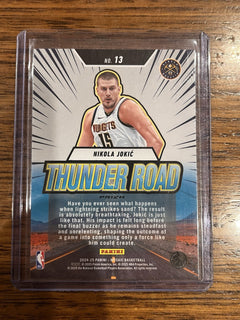 Panini 2024 25 Mosaic Basketball Thunder Road Insert No. 13 Nikola Jokić Nuggets2