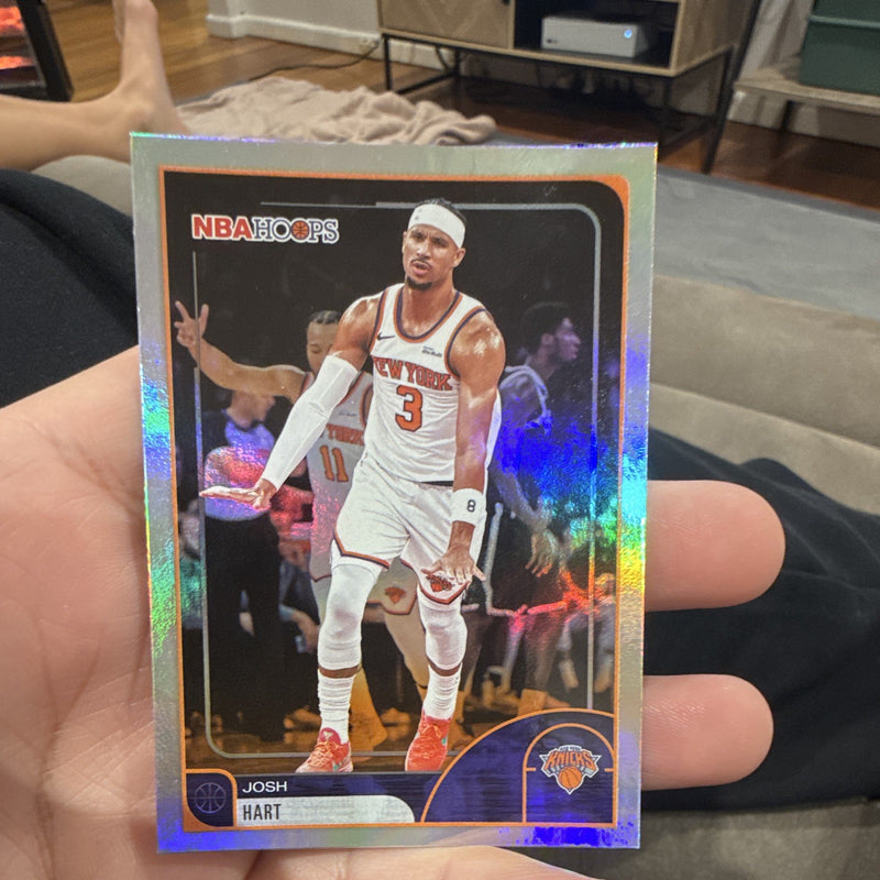 Josh Hart Parallel NBA Hoops 124 New York Knicks Basketball Card 2024 250