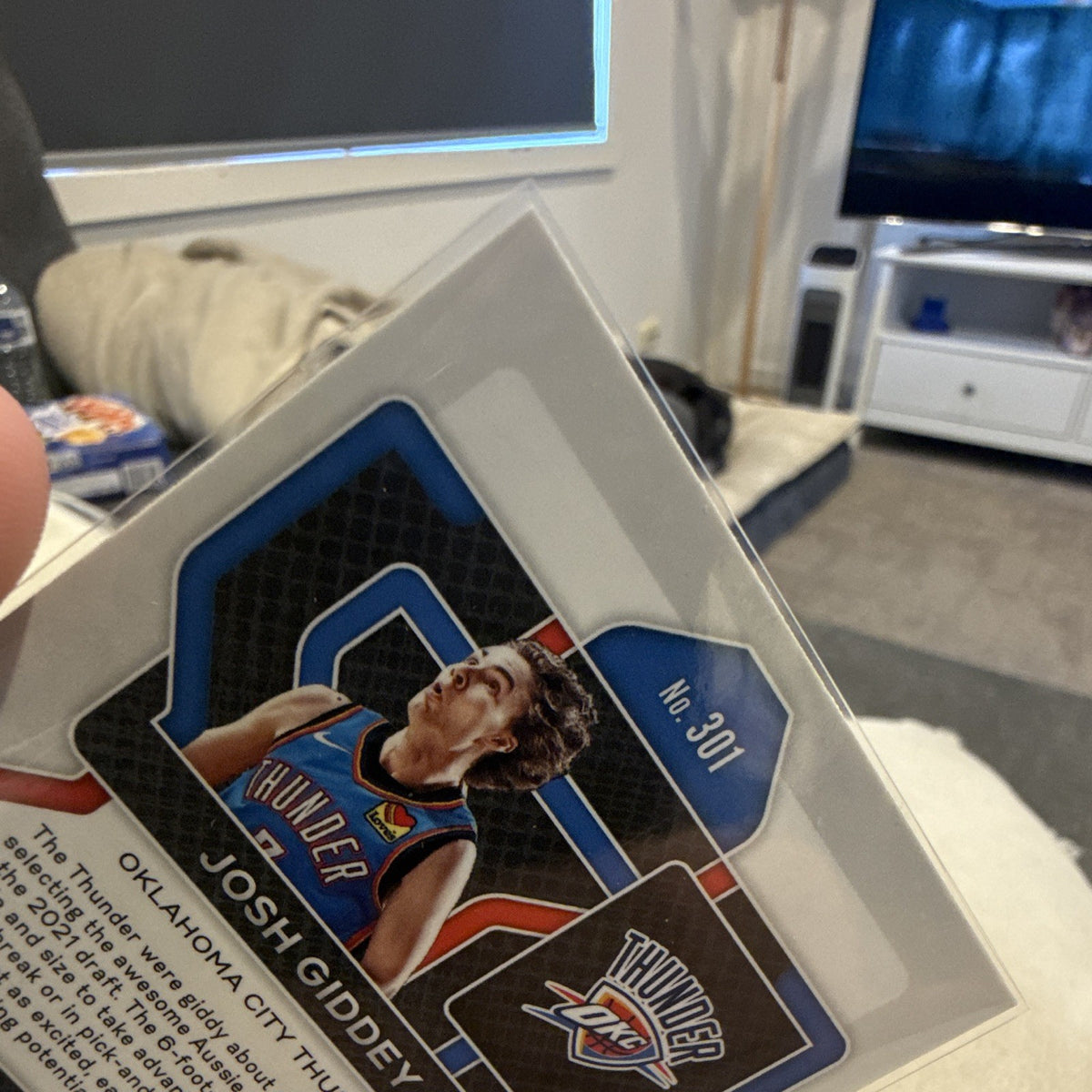 Panini 2021 22 Prizm Josh Giddey Rookie RC #301 Oklahoma City Thunder3