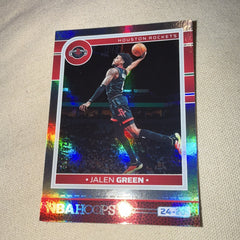 Panini NBA Hoops 2024-25 Jalen Green Houston Rockets #26 Parallel /3993