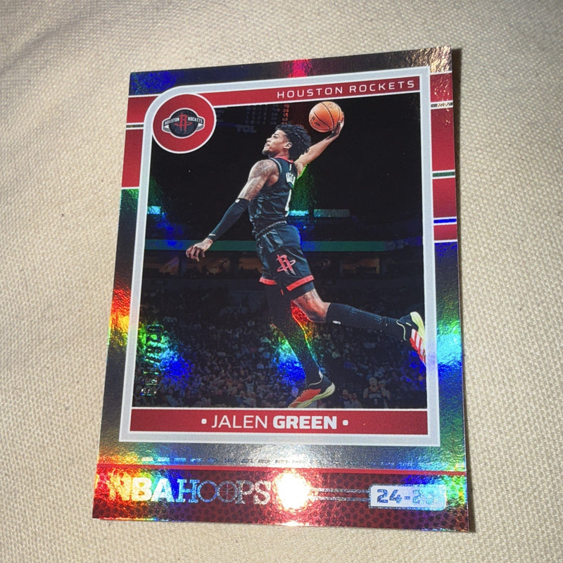 Panini NBA Hoops 2024-25 Jalen Green Houston Rockets #26 Parallel /3993