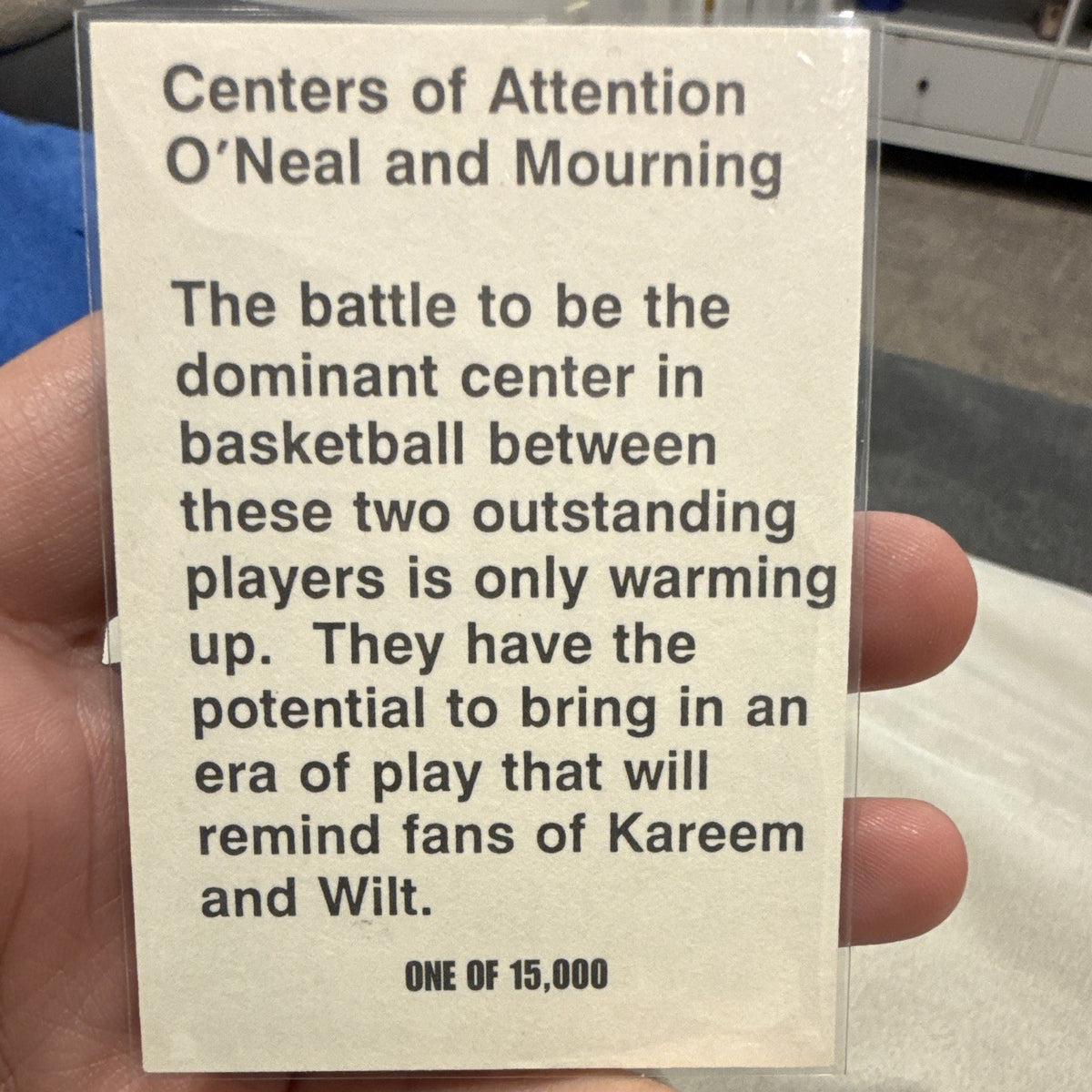 SkyBox Centers of Attention Hologram Shaq O'Neal/Mourning of 15,0001