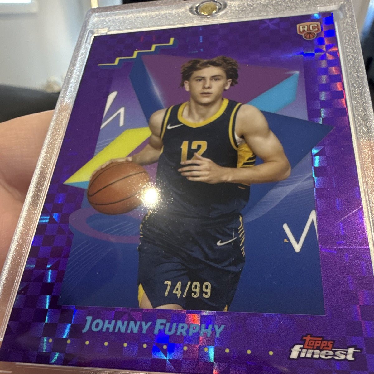 Topps Finest Johnny Furphy Rookie Parallel /99 Indiana Pacers #133 2024-251