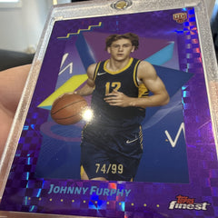 Topps Finest Johnny Furphy Rookie Parallel /99 Indiana Pacers #133 2024-251