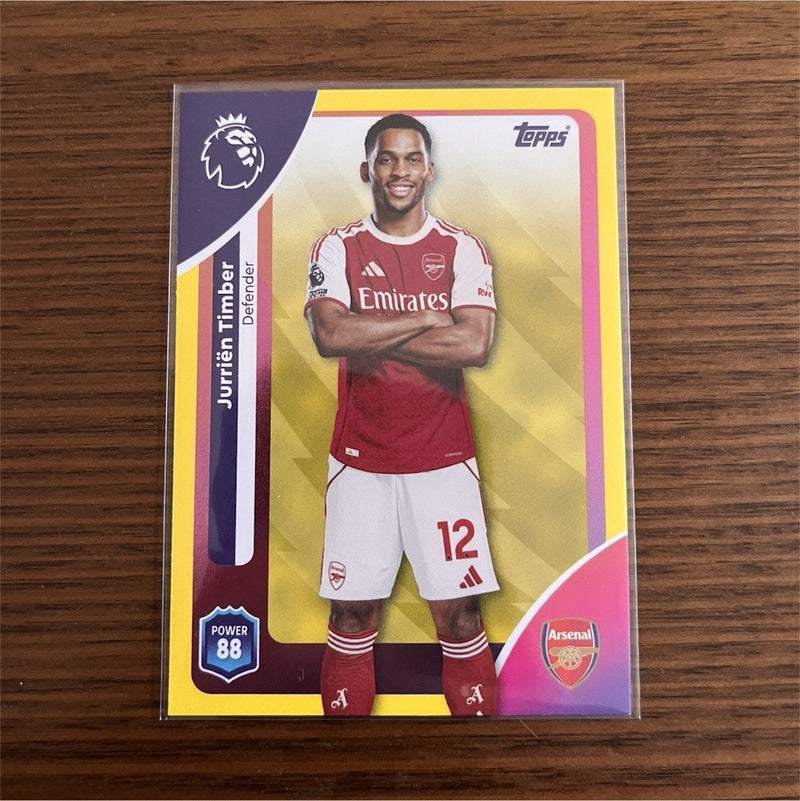 Topps Premier League 2025/26 Jurriën Timber Arsenal Parallel #50
