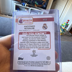 Topps Merlin Collections Antonio Rüdiger Parallel/Variety UEFA CL #1523