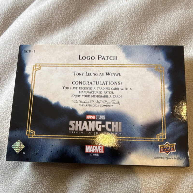 Upper Deck Shang Chi Legend Ten Rings Logo Patch Insert SCP 1 Wenwu Tony Leung1