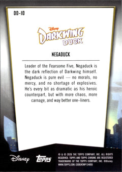 Negaduck Base Topps Chrome Disney   Darkwing Duck 35th Anniversary DD 10 NM1
